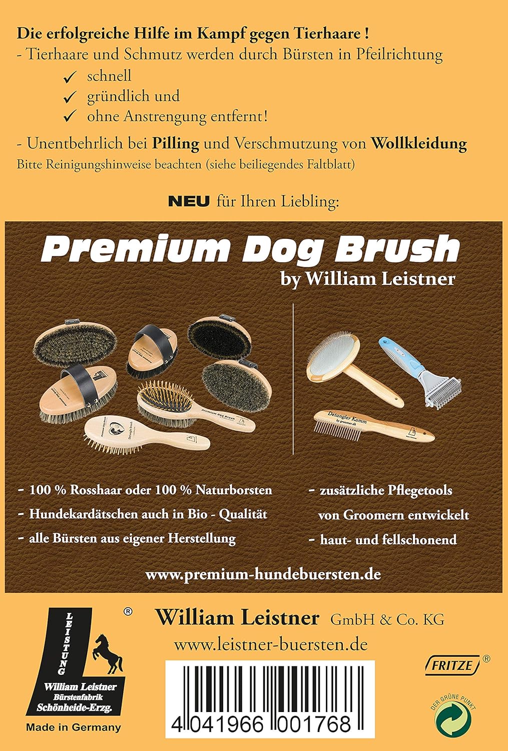 Wunderbürste – Buchenholz-Bürste mit Spezialborsten von Leistner